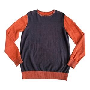 Levi’s Slim Fit Colorblock Sweater M Grunge Crewneck Retro Fall Vibes Pullover